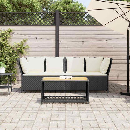 Tuinbank Met Kussens Poly Rattan