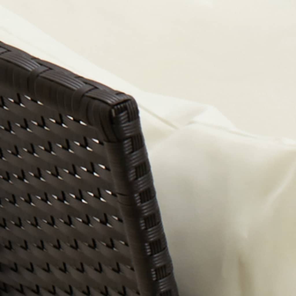 Tuinbank Met Kussens Poly Rattan