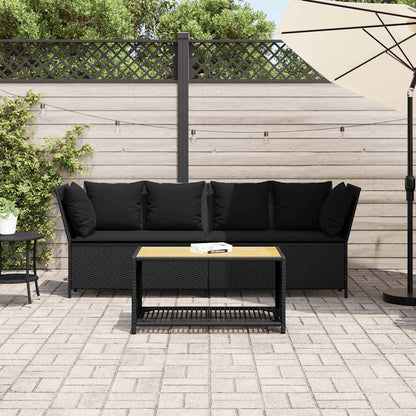 Tuinbank Met Kussens Poly Rattan