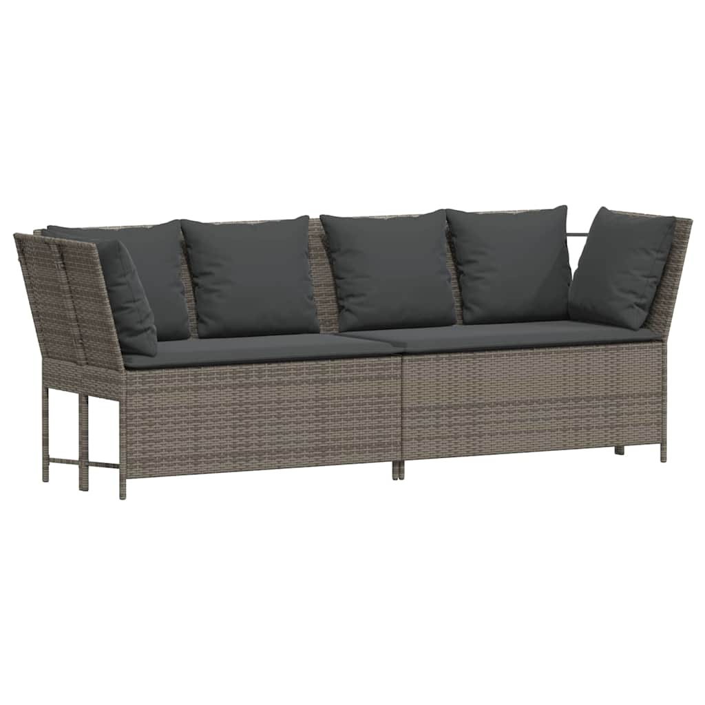 Tuinbank Met Kussens Poly Rattan