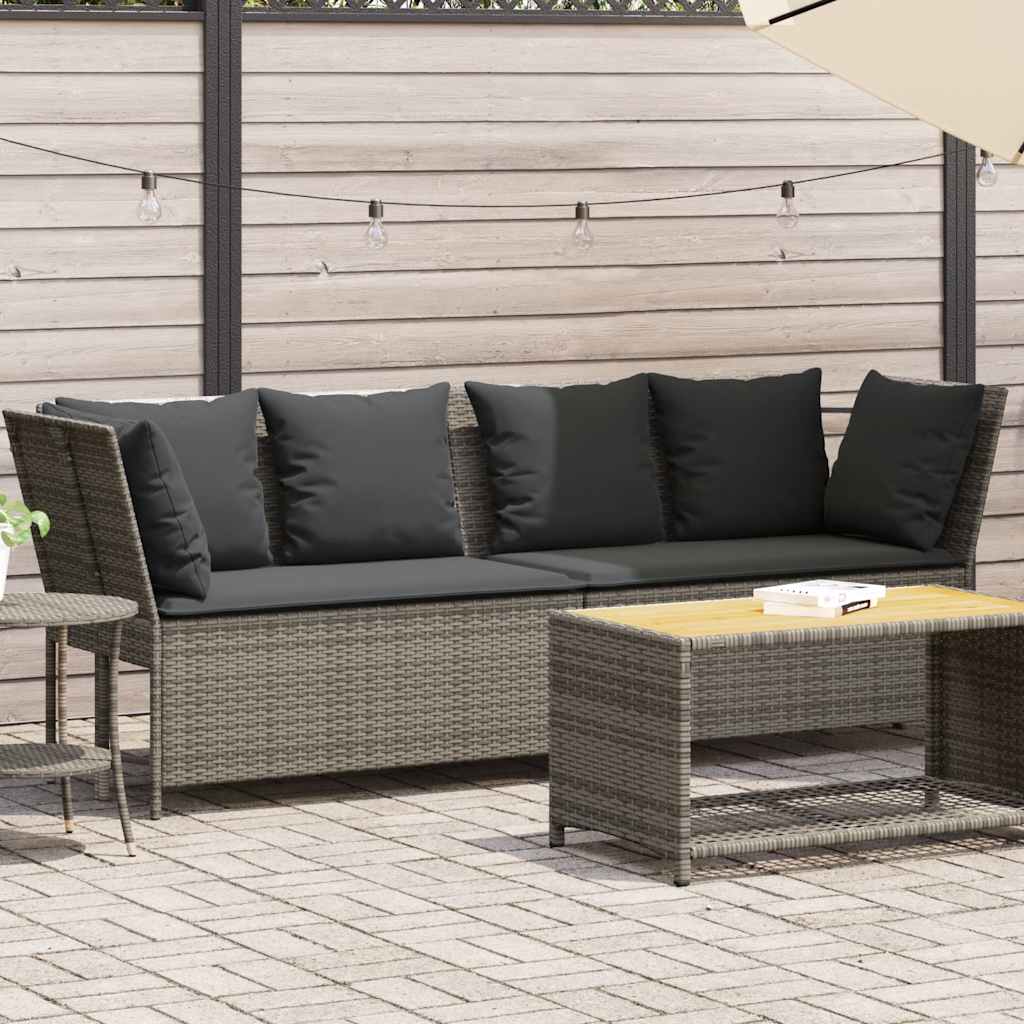 Tuinbank Met Kussens Poly Rattan