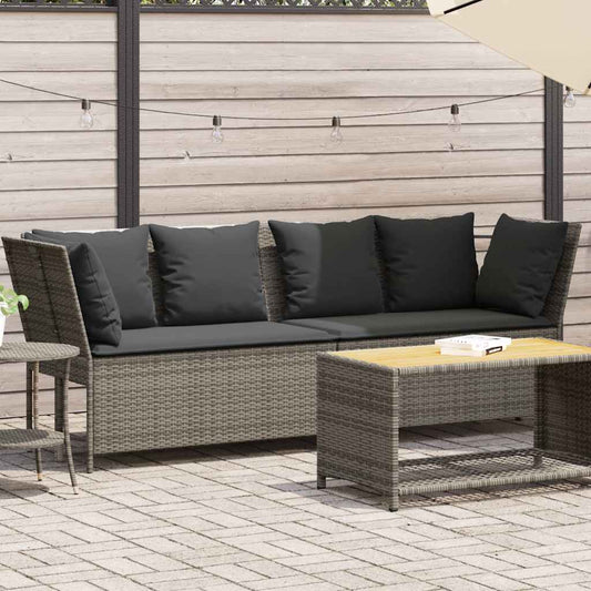 Tuinbank Met Kussens Poly Rattan