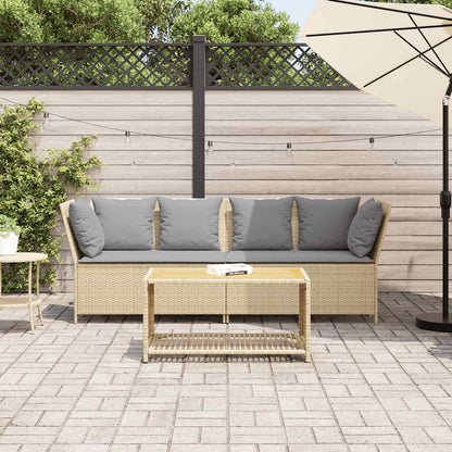 Tuinbank Met Kussens Poly Rattan
