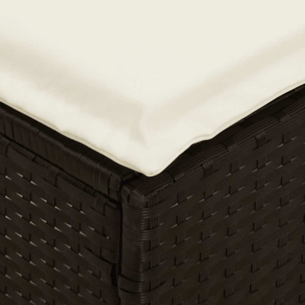 4-Delige Tuinset Met Kussens Poly Rattan