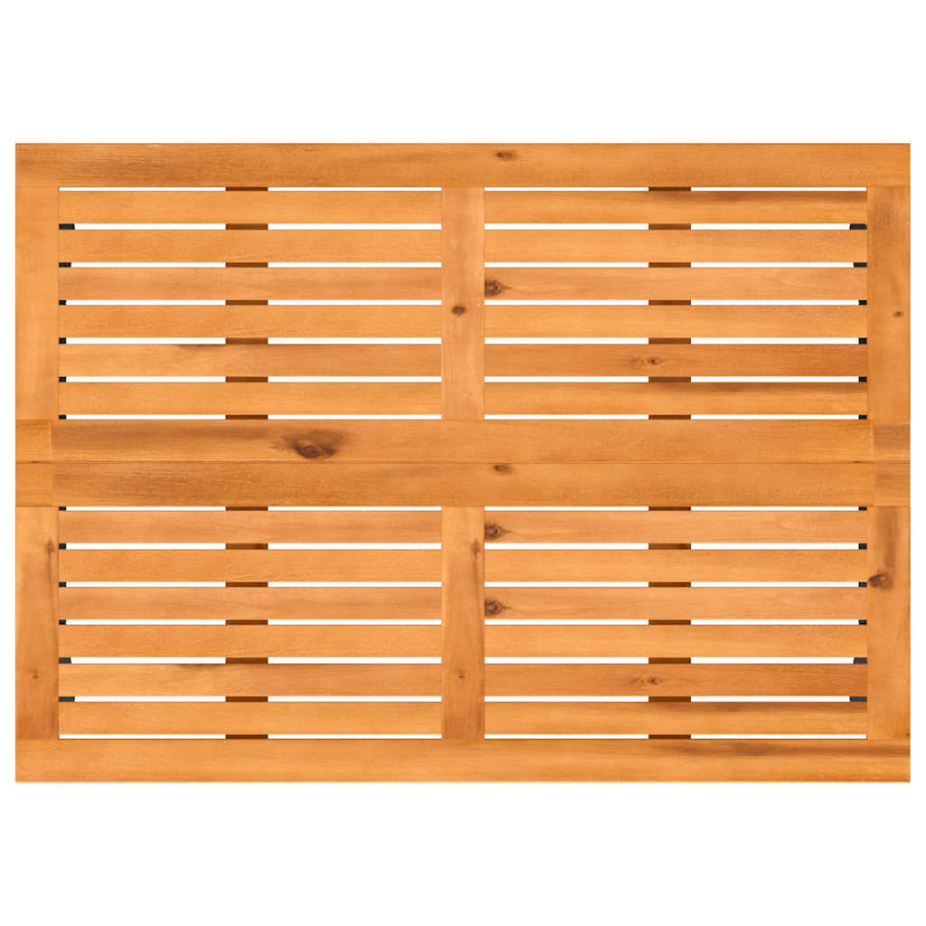 Tuintafel Met Acaciahouten Blad 105X75X72 Cm Poly Rattan