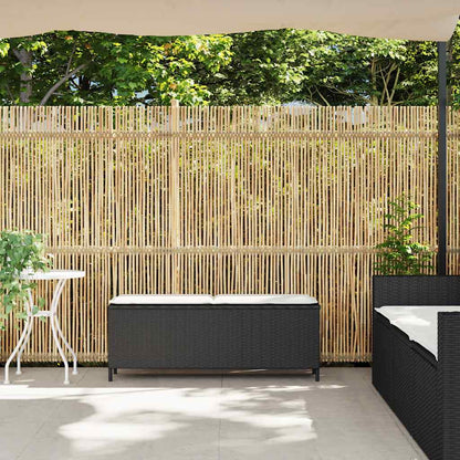 Tuinbank Met Kussen 110X30X40,5 Cm Poly Rattan