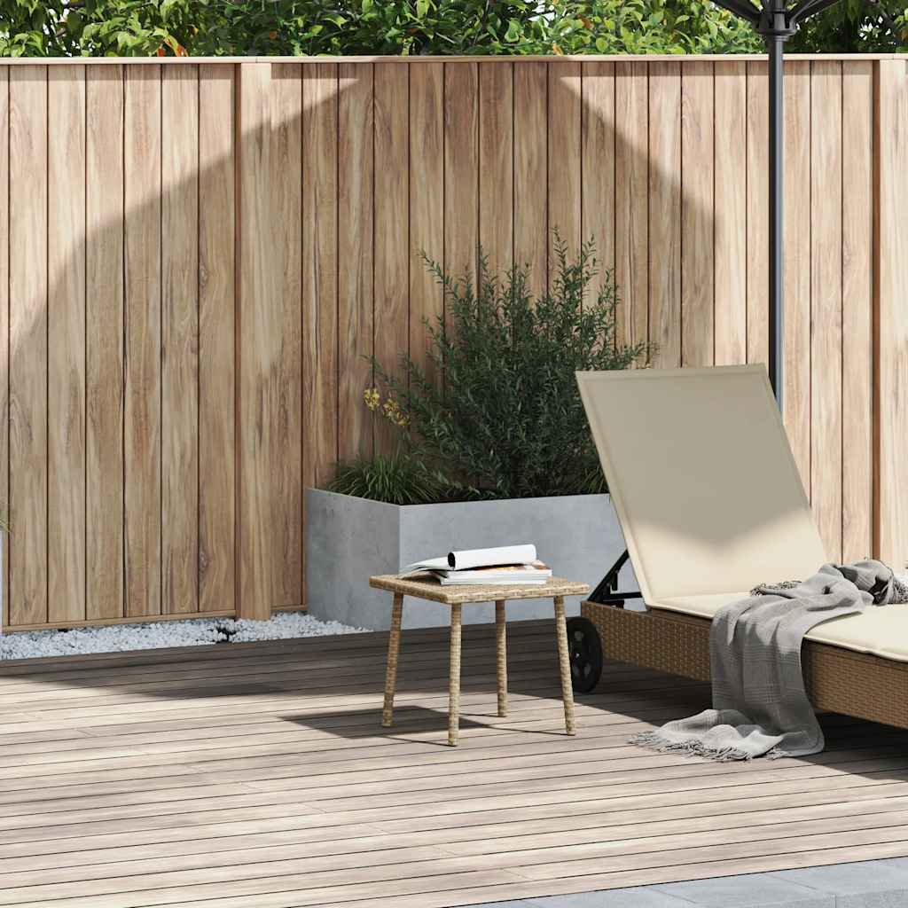 Tuin Salontafel Rechthoekig Poly Rattan