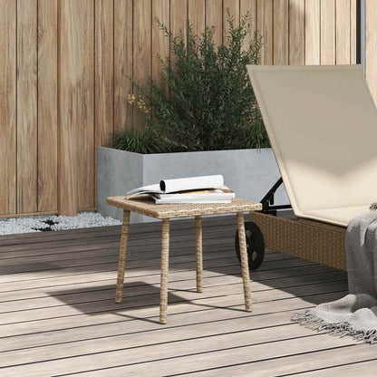 Tuin Salontafel Rechthoekig Poly Rattan