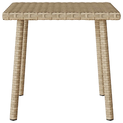 Tuin Salontafel Rechthoekig Poly Rattan