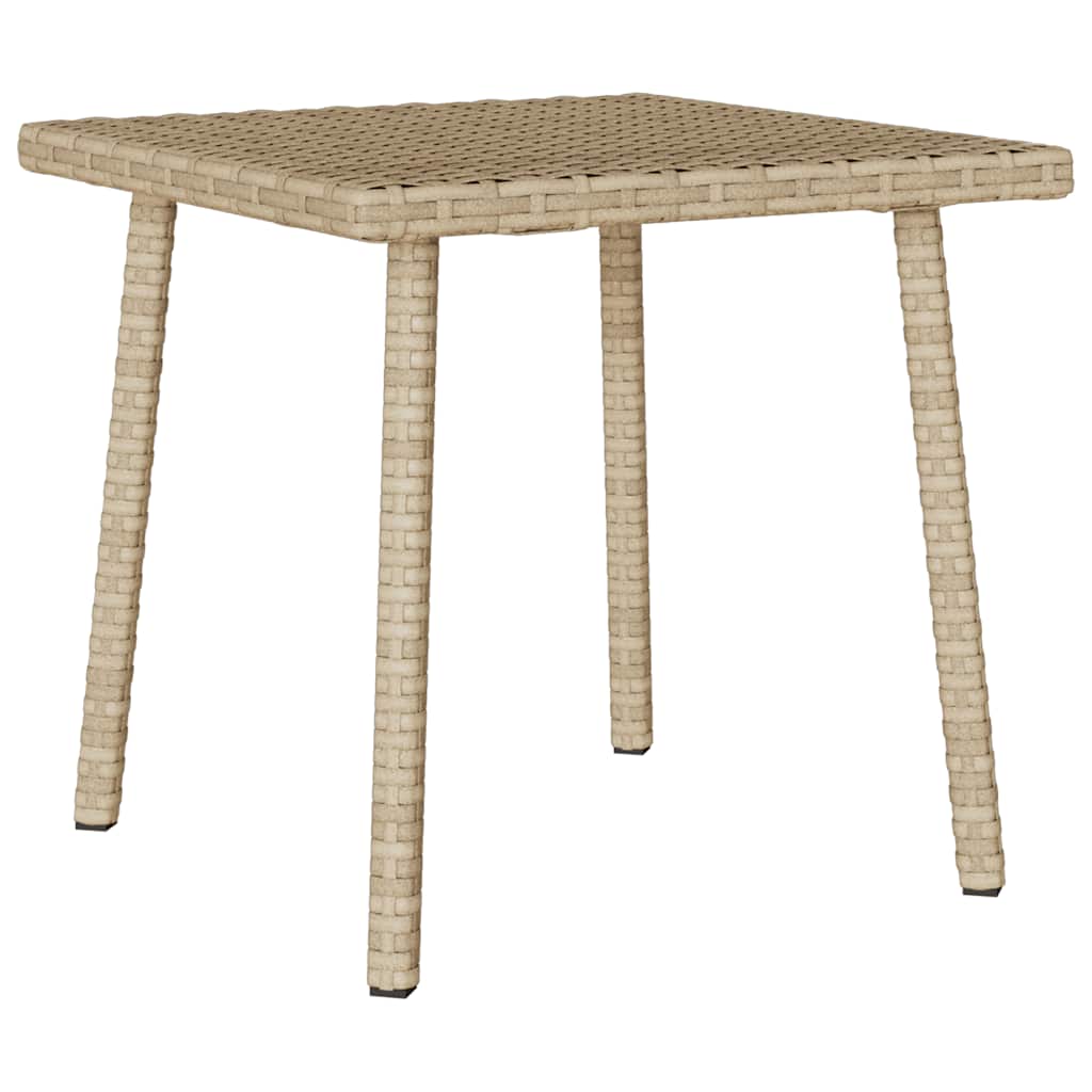Tuin Salontafel Rechthoekig Poly Rattan