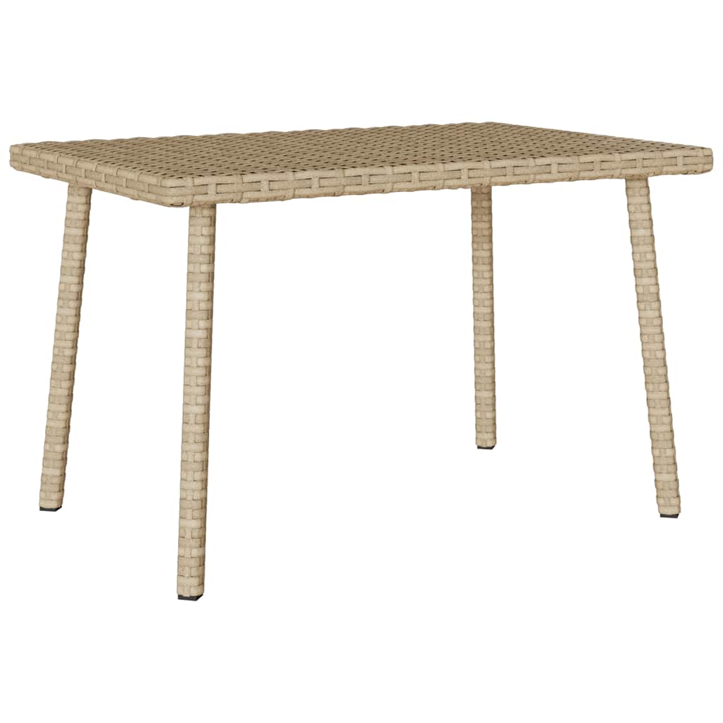 Tuin Salontafel Rechthoekig Poly Rattan