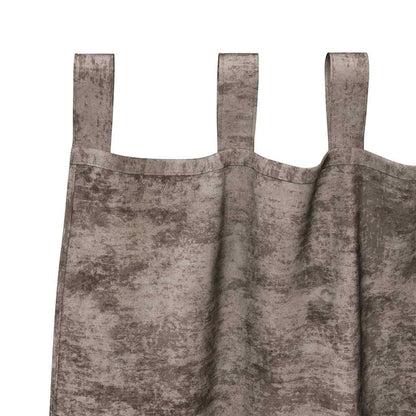 Gordijn Met Gordijnen 2 Pcs 175 X 140 Cm Fluweel Cappuccino