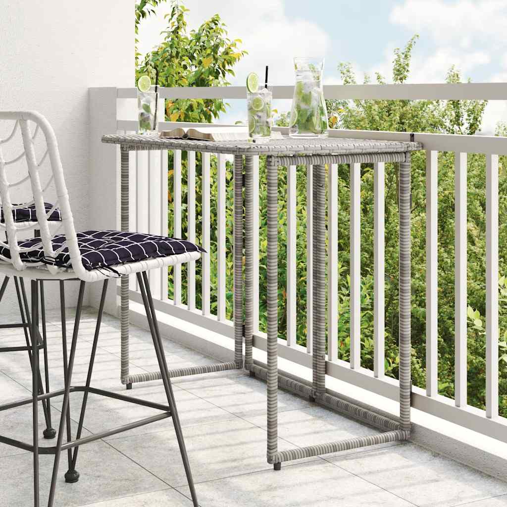 Tuintafel Inklapbaar 90X51X75 Cm Poly Rattan