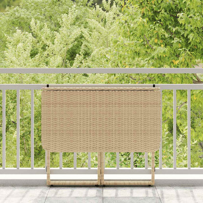 Tuintafel Inklapbaar 90X51X75 Cm Poly Rattan
