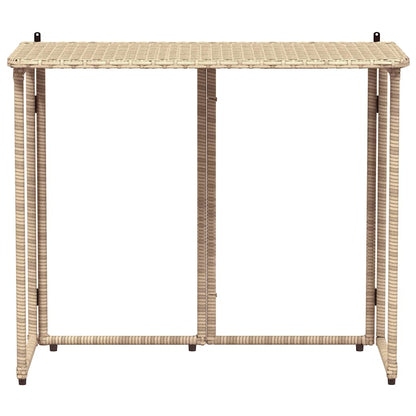 Tuintafel Inklapbaar 90X51X75 Cm Poly Rattan