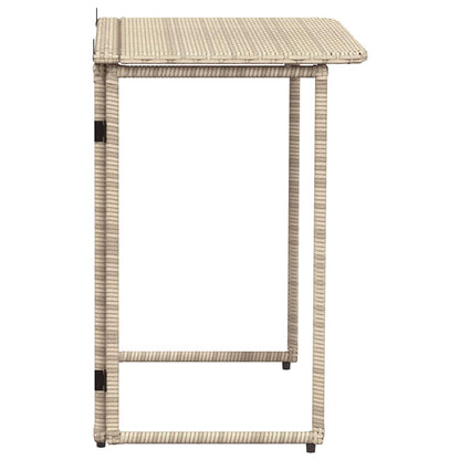 Tuintafel Inklapbaar 90X51X75 Cm Poly Rattan