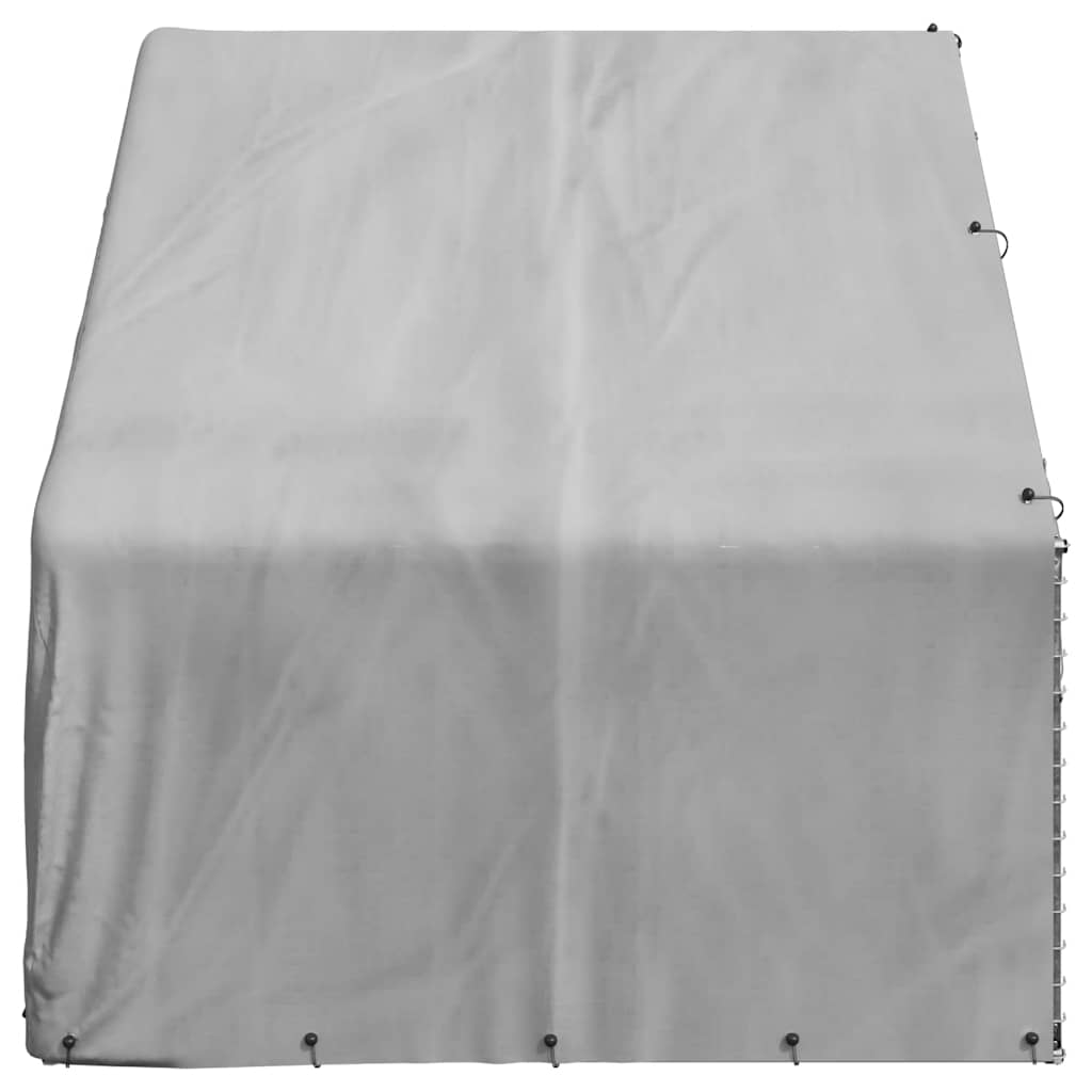 Hondenkennel Buiten Met Deksel 3X2X1,9 M Gegalvaniseerd Staal