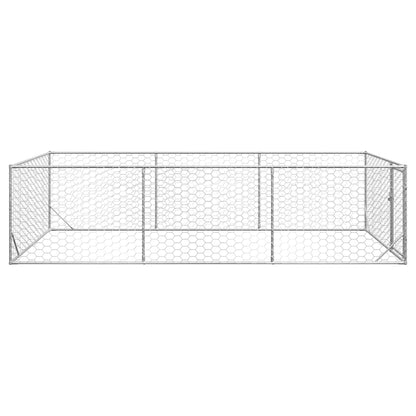 Hondenkennel Voor Buiten Met Deur Gegalvaniseerd Staal