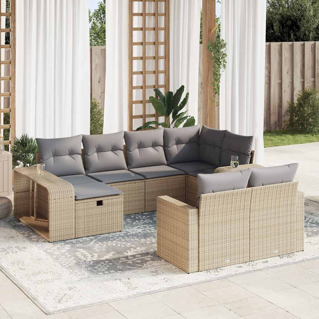 Tuinset Met Kussens Poly Rattan
