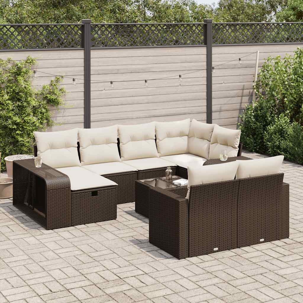 Tuinset Met Kussens Poly Rattan