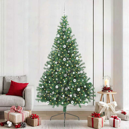Kunstmatig Voorverlicht Kerstboom Met 300 Led Pvc Groen