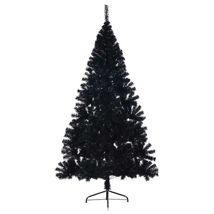 Kunstmatig Voorverlicht Kerstboom Met 300 Led Pvc Zwart