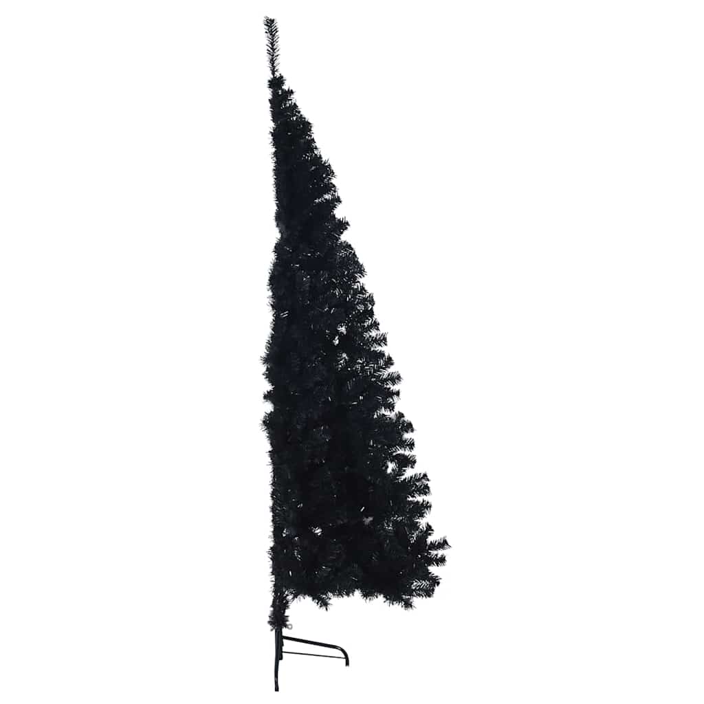 Kunstmatig Voorverlicht Kerstboom Met 300 Led Pvc Zwart