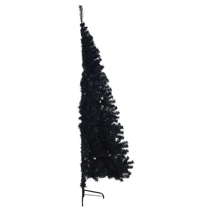 Kunstmatig Voorverlicht Kerstboom Met 300 Led Pvc Zwart