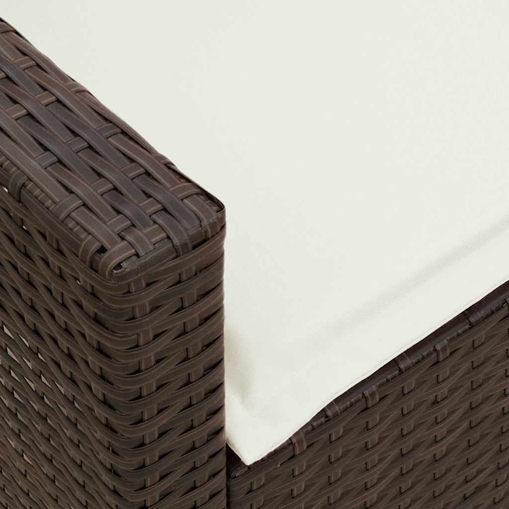 Tuinbank Met Kussens Poly Rattan