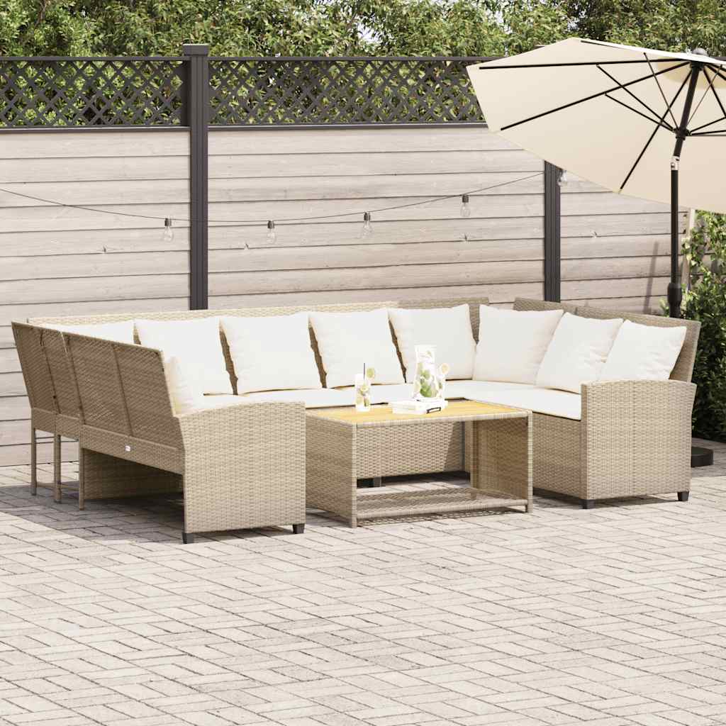 Tuinbank Met Kussens Poly Rattan