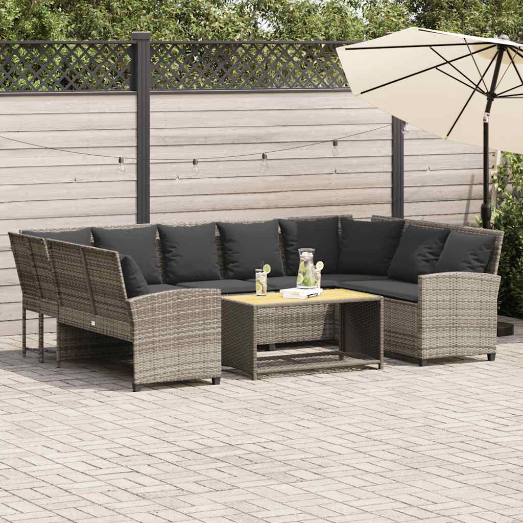 Tuinbank Met Kussens Poly Rattan