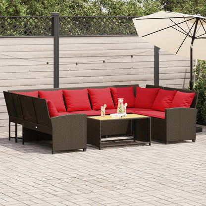Tuinbank Met Kussens Poly Rattan