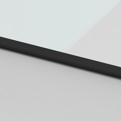 Schuifdeur Met Beslagset 76X205 Cm Gehard Glas Zwart