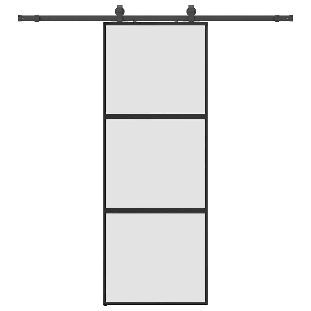 Schuifdeur Met Beslagset 76X205 Cm Gehard Glas