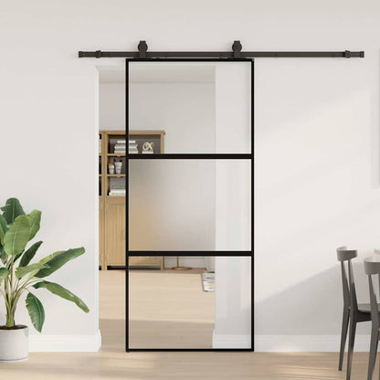 Schuifdeur Met Beslagset 76X205 Cm Gehard Glas
