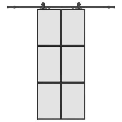Schuifdeur Met Beslagset 90X205 Cm Gehard Glas
