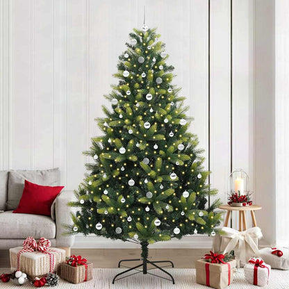Kunstkerstboom Met Scharnier 300 Leds Groen Pvc En Pe