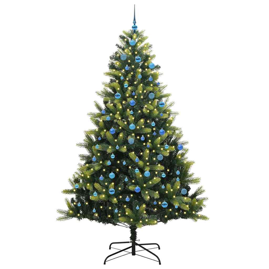 Kunstkerstboom Met Scharnier 300 Leds Groen Pvc En Pe
