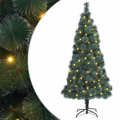 Artificial Pre-Lit Kerstboom Met Bal Set Groen 150 Cm Pet