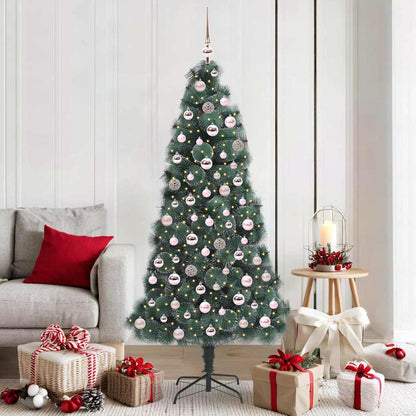Artificial Pre-Lit Kerstboom Met Bal Set Groen 150 Cm Pet