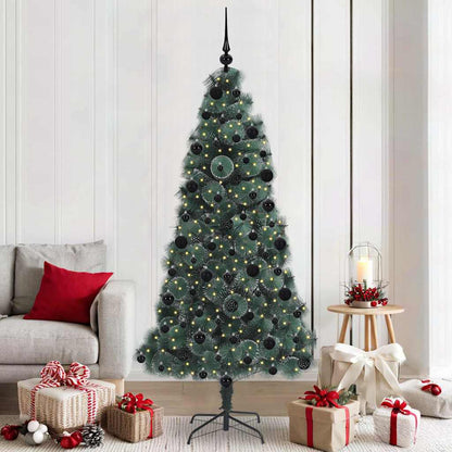 Artificial Pre-Lit Kerstboom Met Bal Set Groen 150 Cm Pet