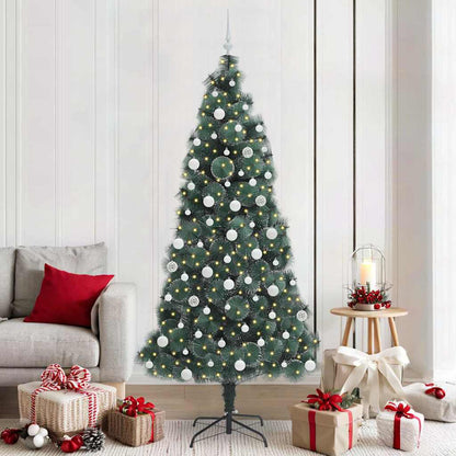 Artificial Pre-Lit Kerstboom Met Bal Set Groen 150 Cm Pet