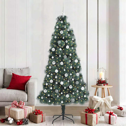 Artificial Pre-Lit Kerstboom Met Bal Set Groen 150 Cm Pet