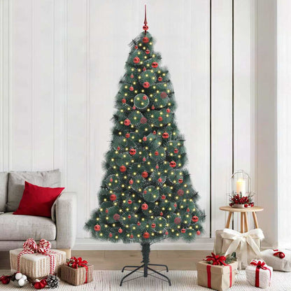 Artificial Pre-Lit Kerstboom Met Bal Set Groen 150 Cm Pet