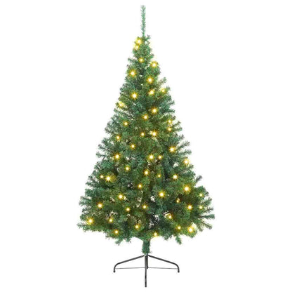 Kunstmatig Voorverlicht Kerstboom Met 300 Led Pvc Groen