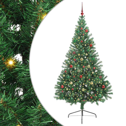 Kunstmatig Voorverlicht Kerstboom Met 300 Led Pvc Groen