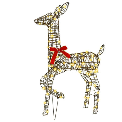 Rendier Familie 3 Pcs Warmwit 67 X 26 X 127 Cm