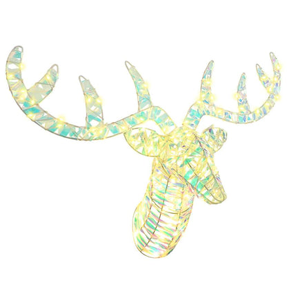 Rendier Trek Slede Met 140 Led Warmwit 60 Cm