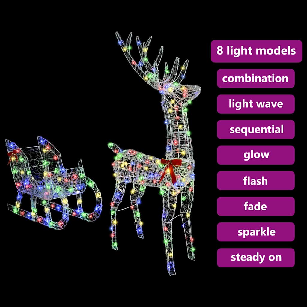 Rendier Trek Slede 70 X 26 X 128.5 Cm Acryl