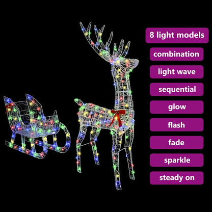 Rendier Trek Slede 70 X 26 X 128.5 Cm Acryl